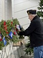 The Merchant Marine wreath.